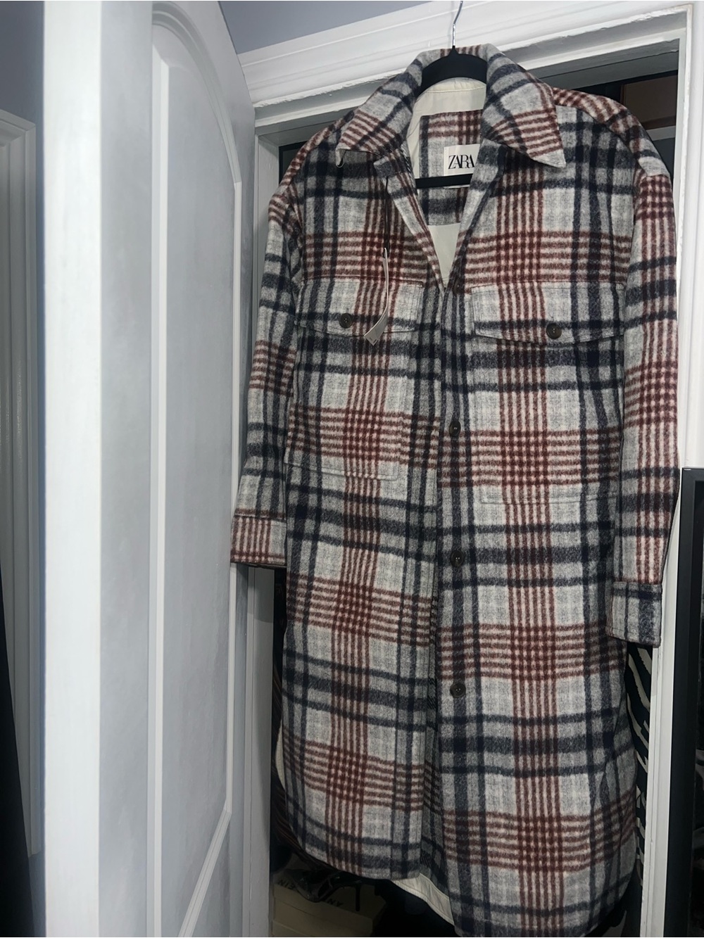 Zara Plaid “Shacket” (shirt/jacket)